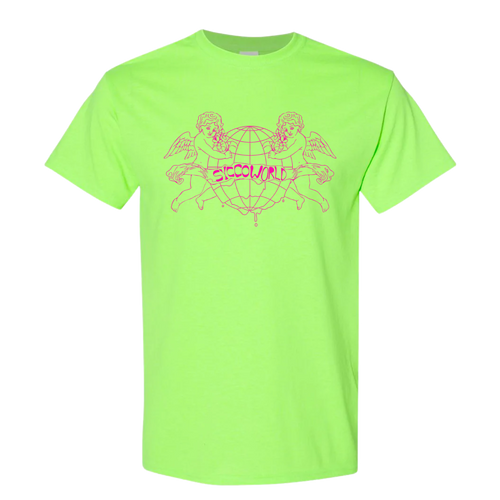 Sycco World Tee (Lime) - Merch Jungle - Official Sycco band t-shirts and band merch.