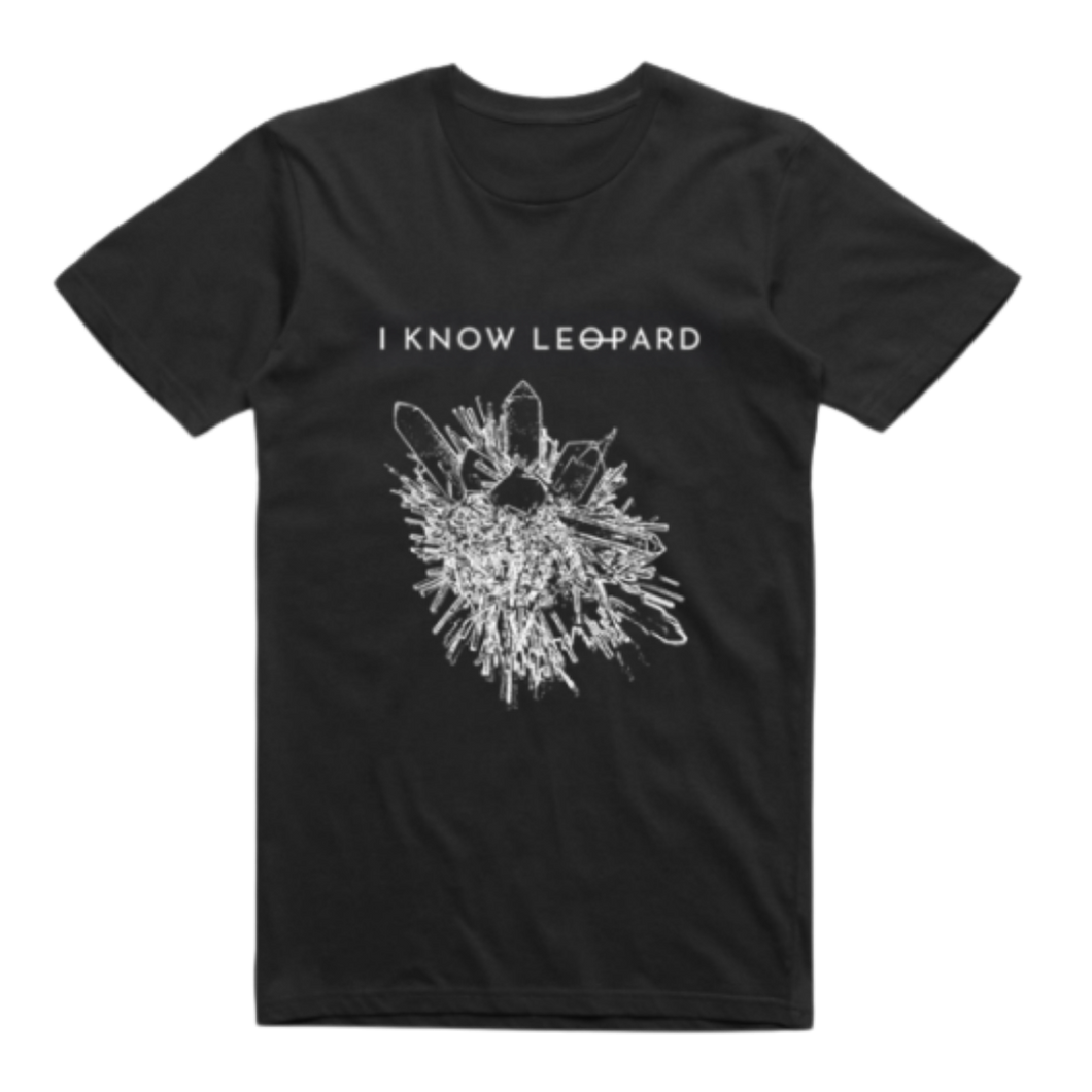 Crystal Tee - Merch Jungle - Official I Know Leopard band t-shirts and band merch.