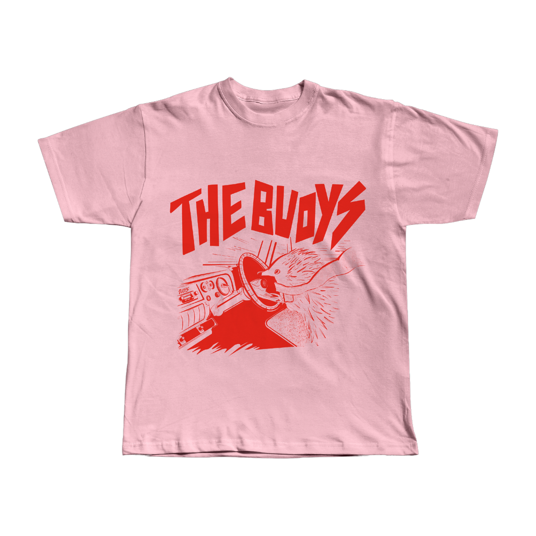 Pink Echidna Tee - Merch Jungle - Official The Buoys band t-shirts and band merch.
