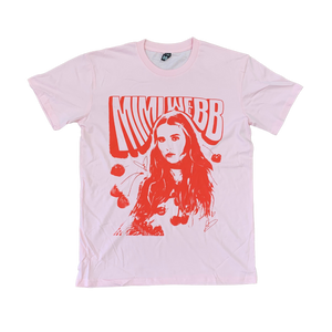 Cherry Portrait Tee - Merch Jungle - Official Mimi Webb band t-shirts and band merch.