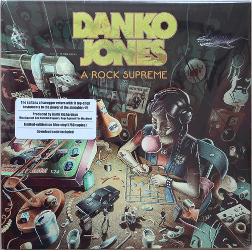 DANKO JONES - A Rock Supreme Vinyl (Limited Edition Ice Blue) - Merch Jungle - Official Danko Jones band merchandise.